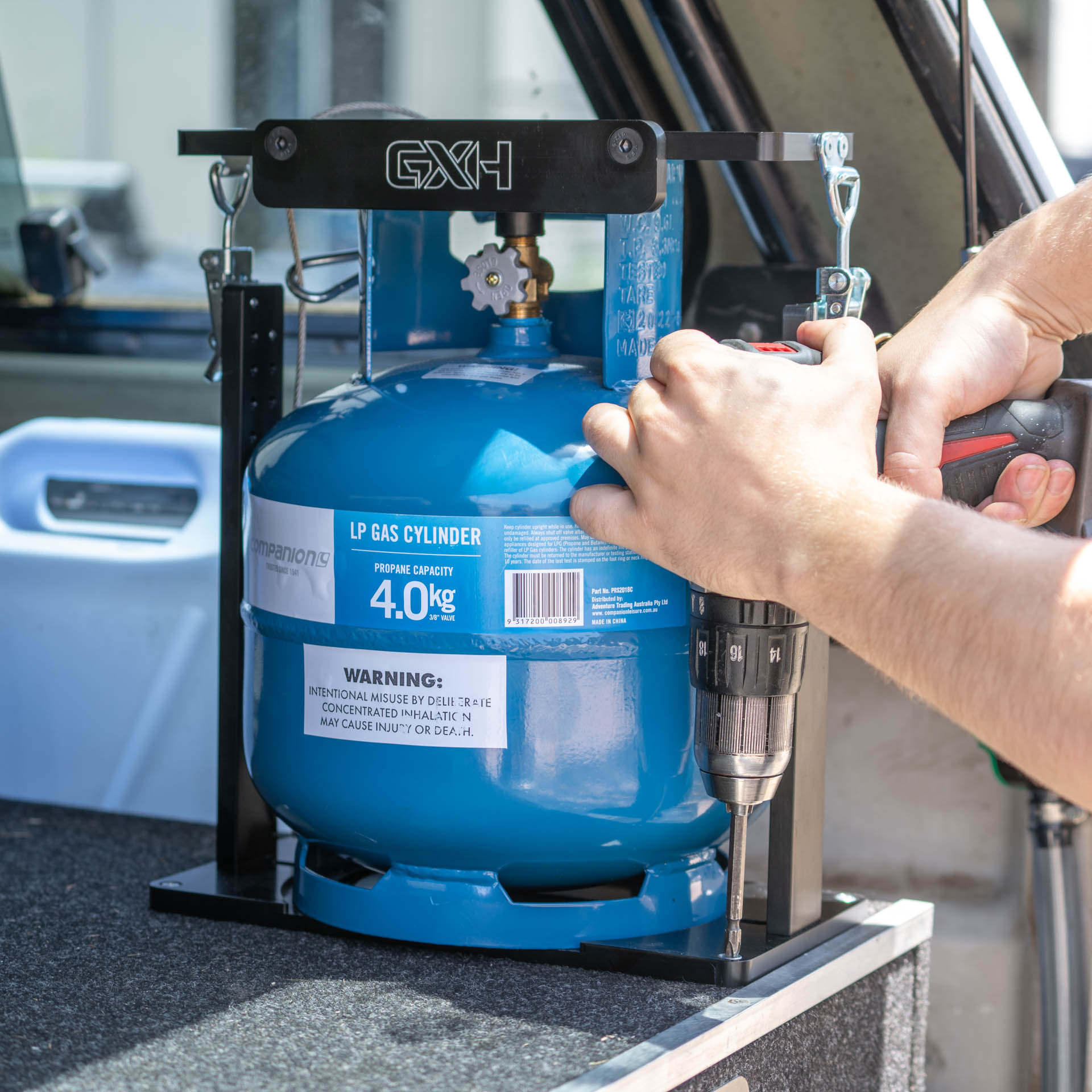 Canopy Gas Bottle Mount